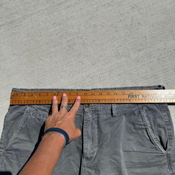 American Eagle Outfitters Prep Fit Dark Gray Canvas Cotton Shorts Size 38 - Picture 9 of 10